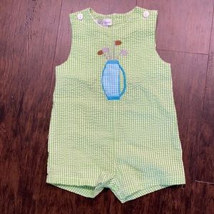 Golf Green Gingham Jon Jon